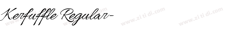 Kerfuffle Regular字体转换